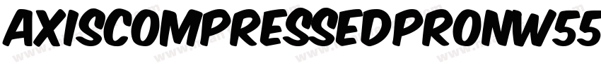 AXISCompressedProNW55 M Regular字体转换